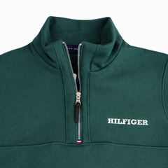 TH HILFIGER PREMIUM MONO TYPE ZIP UP (GREEN)