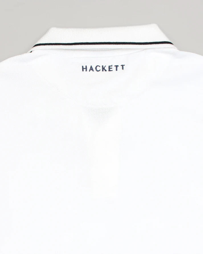 HKT IMPORTED MEN'S TIPPED POLO SHIRT (WHITE)
