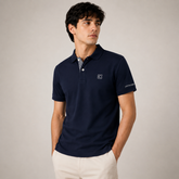 COTTON EAGLE CLASSIC POLO SHIRT (NAVY BLUE)