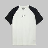 NKE Imported Mesh Shoulder Dri Fit T-Shirt (White & Black)