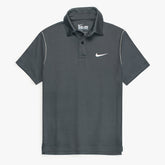 NKE PREMIUM DRI-FIT PIPING POLO SHIRT (GREY)