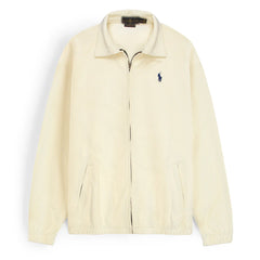 RL Imported Men Waffle Zipper Jacket (Off-White)