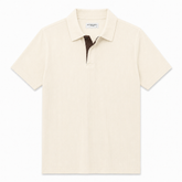 COTTON EAGLE PRESTIGE KNIT POLO SHIRT (CREAM)