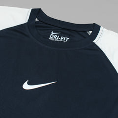 NKE Premium Mesh Shoulder Dri Fit F/S T-Shirt (Navy Blue)