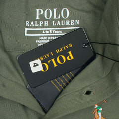 RL IMPORTED KID'S OXFORD BUTTON CASUAL SHIRT (OLIVE GREEN)