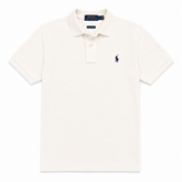 RL SMALL PONY PIQUE COTTON POLO SHIRT (OFF-WHITE)