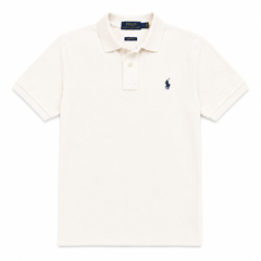 RL SMALL PONY PIQUE COTTON POLO SHIRT (OFF-WHITE)