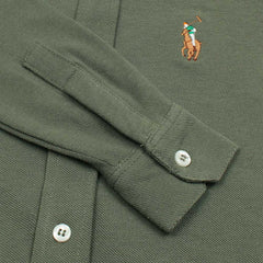 RL IMPORTED KID'S OXFORD BUTTON CASUAL SHIRT (OLIVE GREEN)