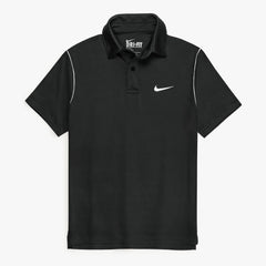 NKE PREMIUM DRI-FIT PIPING POLO SHIRT (BLACK)
