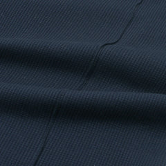Z.A.R.A WAFFLE KNIT OVERSIZED SLIT TRACKSUIT (NAVY BLUE)