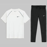 NKE Premium Dri-Fit Tracksuit N1 (White/Black)