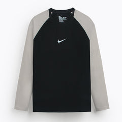 NKE Premium Mesh Shoulder Dri Fit F/S T-Shirt (Black)