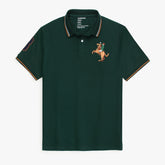 GRDNO Premium Napoleon Cow Boy Polo Shirt Green