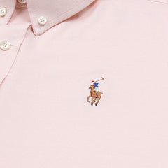 RL IMPORTED MEN'S OXFORD BUTTON CASUAL SHIRT (PINK)