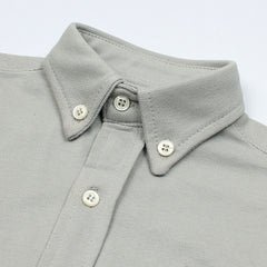 RL IMPORTED KID'S OXFORD BUTTON CASUAL SHIRT (HEATHER GREY)