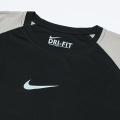 NKE Premium Mesh Shoulder Dri Fit F/S T-Shirt (Black)
