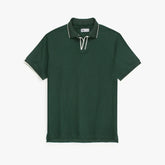 ZR PREMIUM MEN'S V NECK POLO SHIRT (GREEN)