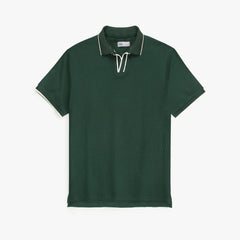 ZR PREMIUM MEN'S V NECK POLO SHIRT (GREEN)