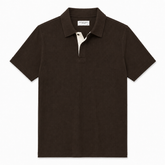 COTTON EAGLE PRESTIGE KNIT POLO SHIRT (ESPRESSO BROWN)