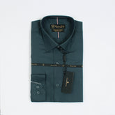 Mussimo Duti Imported Formal Shirt Dobby (Dark Teal)