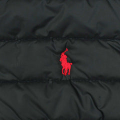 RL premium Small Pony Puffer Jacket (Black)