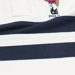 RL Kids Premium Paneled Bear Polo Shirt (White)
