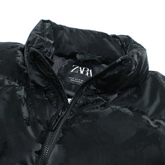Z.A.R.A IMPORTED LUXURY HANDWOVEN GILLET (BLACK CAMO)