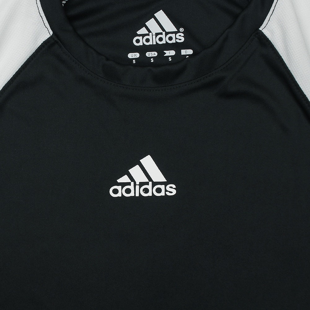 ADDAS Imported Mesh Shoulder Dri Fit T-Shirt (White & Black)