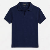 RL SMALL PONY MEN'S JHONY COLLAR POLO SHIRT (NAVY BLUE)