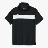 NKE PREMIUM MESH DRI-FIT PANALED POLO SHIRT (BLACK/WHITE)