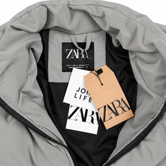 ZR12 IMPORTED FAUX SUEDE INSULATION MEN JACKET (STEEL GREY)