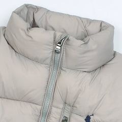 RL IMPORTED HANDWOVEN GORHM DOWN VEST JACKET (SILVER)