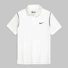 NKE PREMIUM DRI-FIT PIPING POLO SHIRT (OFF-WHITE)