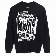 LCSTE PREMIUM COTTON FLEECE GRAPHIC PRINT SWEATSHIRT (BLACK)