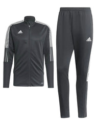 Addas Imported polyester Fleece Aro-Mesh Tracksuit (Grey)