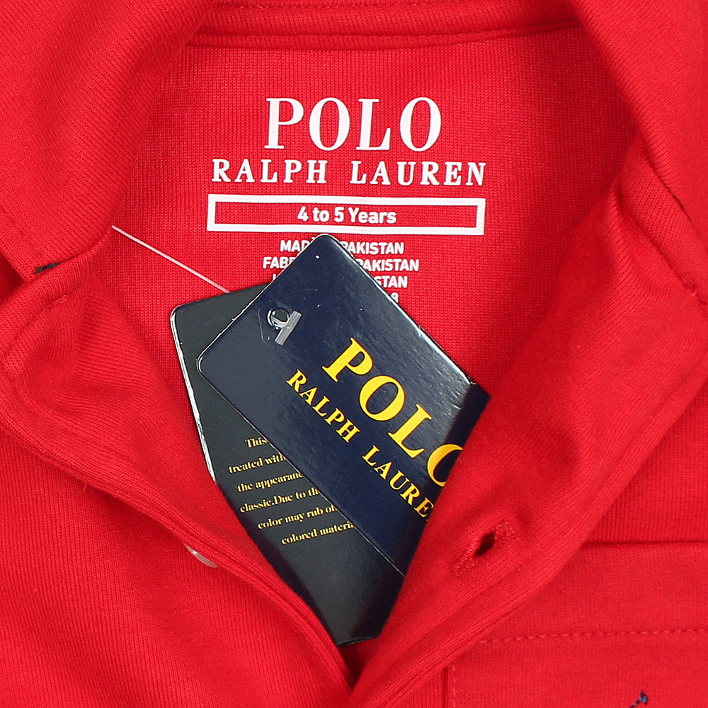 RL PREMIUM KIDS CUBAN COLLAR TWINSET (RED)