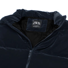 Z.A.R.A IMPORTED LUXURY HANDWOVEN GILLET RAW (NAVY BLUE)