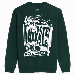 LCSTE PREMIUM COTTON FLEECE GRAPHIC PRINT SWEATSHIRT (GREEN)