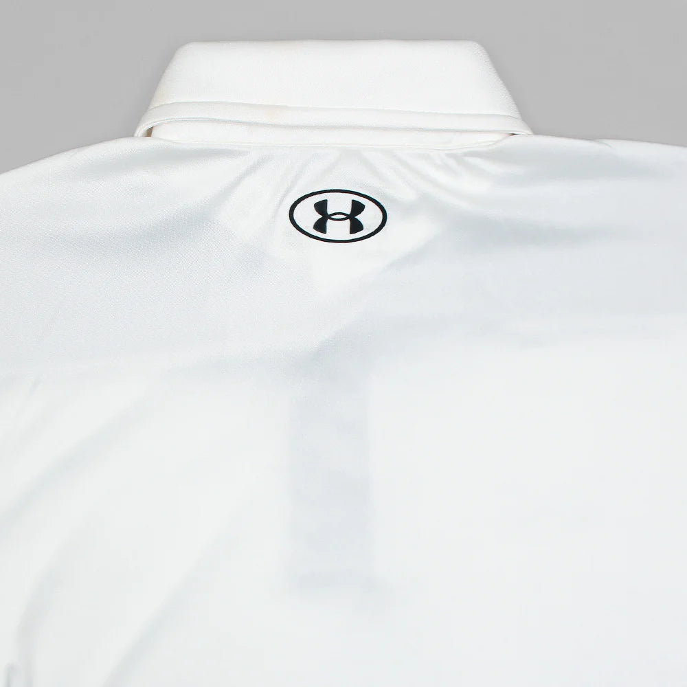 UA PREMIUM MEN'S DRI FIT CLUTH POLO (WHITE)
