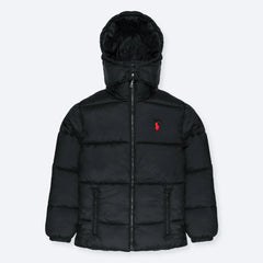 RL PREMIUM MEN DOWN HOODED PUFFER JACKET (BLACK)