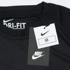 NKE Imported Mesh Shoulder Dri Fit T-Shirt (Black)