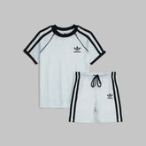 ADDAS PREMIUM KIDS PIPING DRI FIT TWINSET (SKY BLUE)