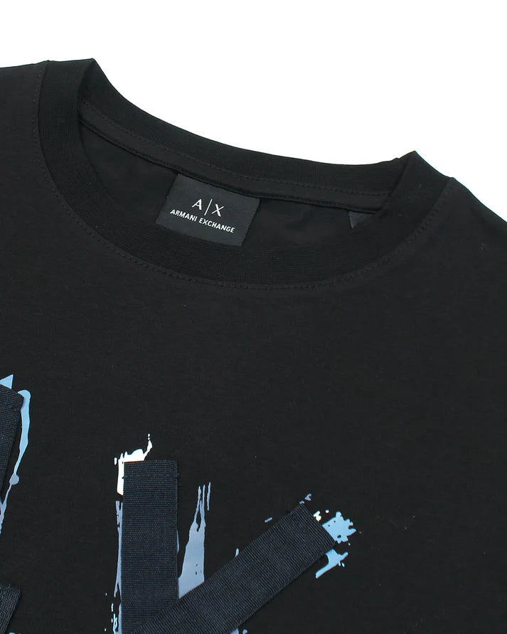 A-X IMPORTED MEN'S DESIGNER T-SHIRT (BLACK)