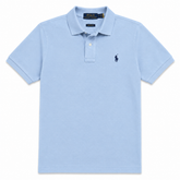 RL SMALL PONY PIQUE COTTON POLO SHIRT (SKY BLUE)