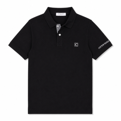 COTTON EAGLE CLASSIC POLO SHIRT (BLACK)
