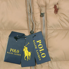 RL IMPORTED HANDWOVEN GORHM DOWN VEST JACKET (KHAAKI)