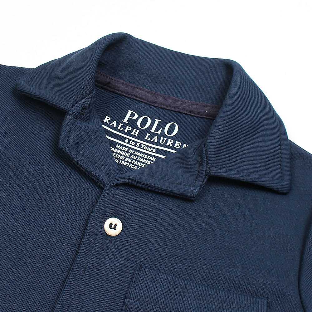 RL PREMIUM KIDS CUBAN COLLAR TWINSET (NAVY BLUE)