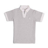 RL PREMIUM KIDS V NECK POLO SHIRT (STONE)