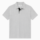 COTTON EAGLE PRESTIGE KNIT POLO SHIRT (ASH GREY)