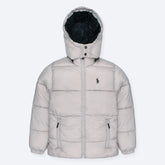 RL PREMIUM MEN DOWN HOODED PUFFER JACKET (GREY)